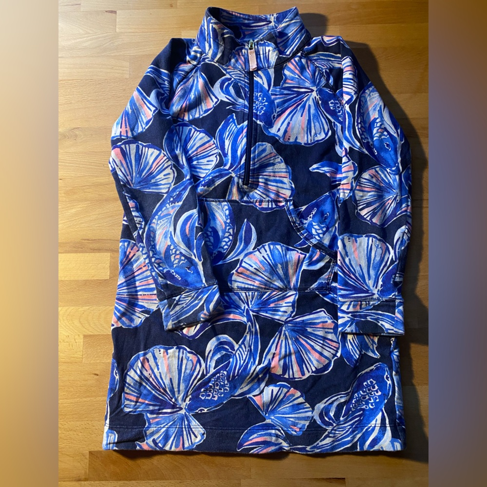 Girls Lily Pulitzer In Reel Life Sweatshirt Dress